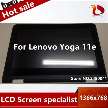 

Free shipping LP116WH6 SPA1 NV116WHM-N45 For Lenovo Yoga 11e LCD LED Touch Screen Digitizer Glass Assembly with black Frame