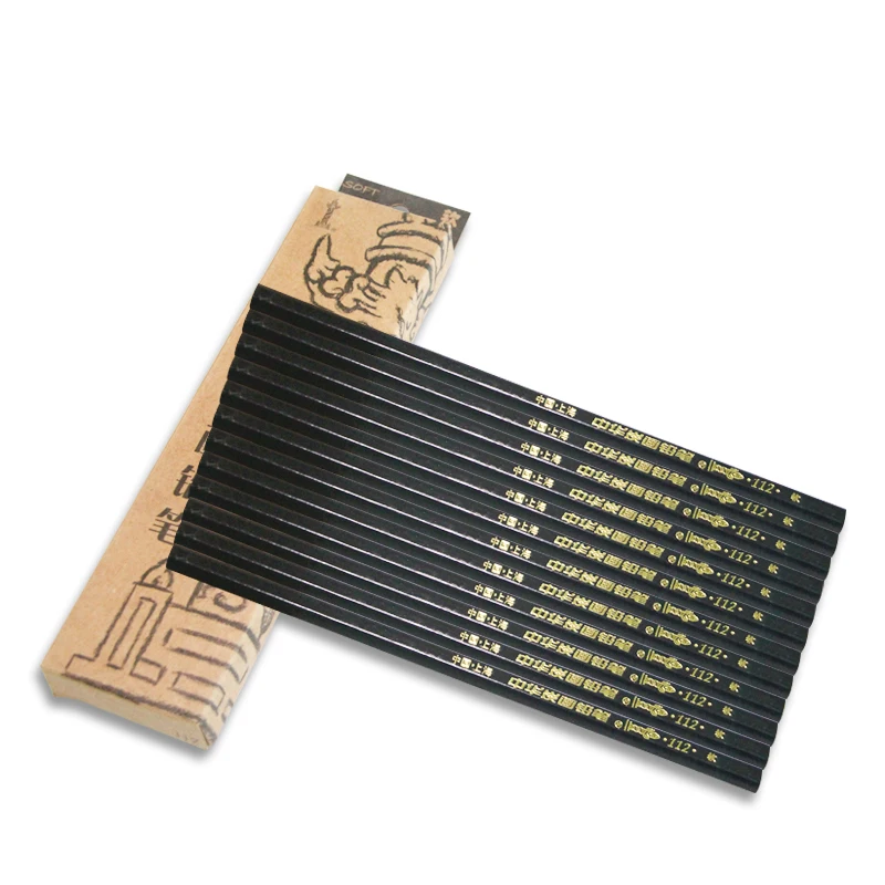 

Chinese Charcoal Pencil Soft Carbon Sketch Pen Black Painting Medium And Hard