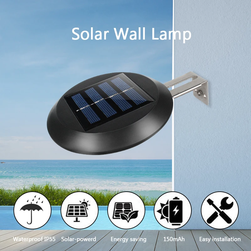

Portable 9 LEDs Mini Solar Wall Lamp Waterproof Sensor Lamp Lighting Eco-friendly Waterproof IP55 Outdoor Garden Patio Path Lamp