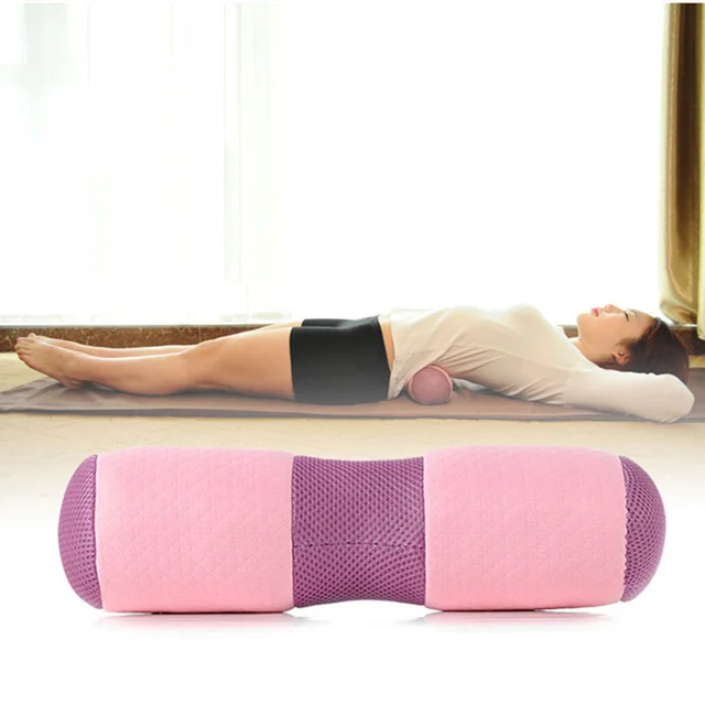 Mutifunction Yoga Waist Neck Back Pillow Rebound Breathable Cloth