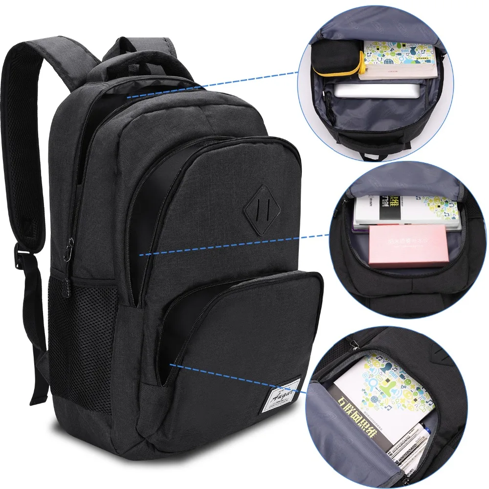 Unisex School Bag Multifunction USB charging Men 15inch Laptop Backpacks For Teenager Fashion Men and Women Travel backpack (18)