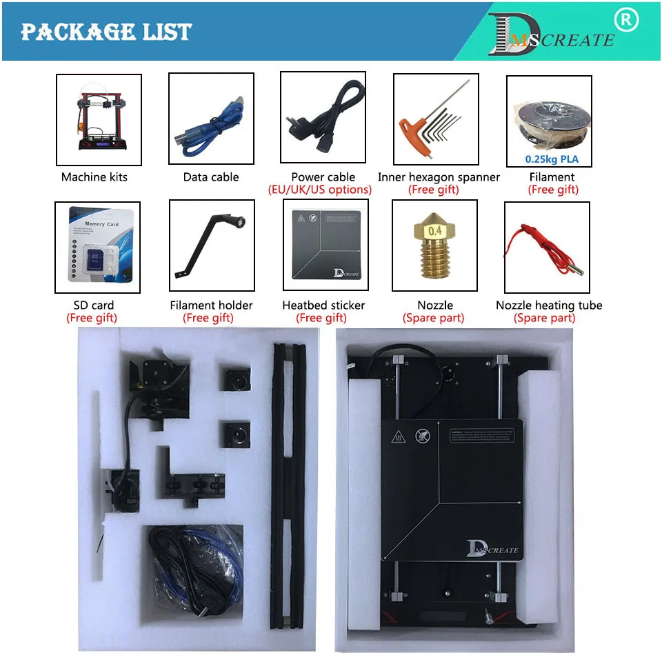 dp5 3d printer 4aa