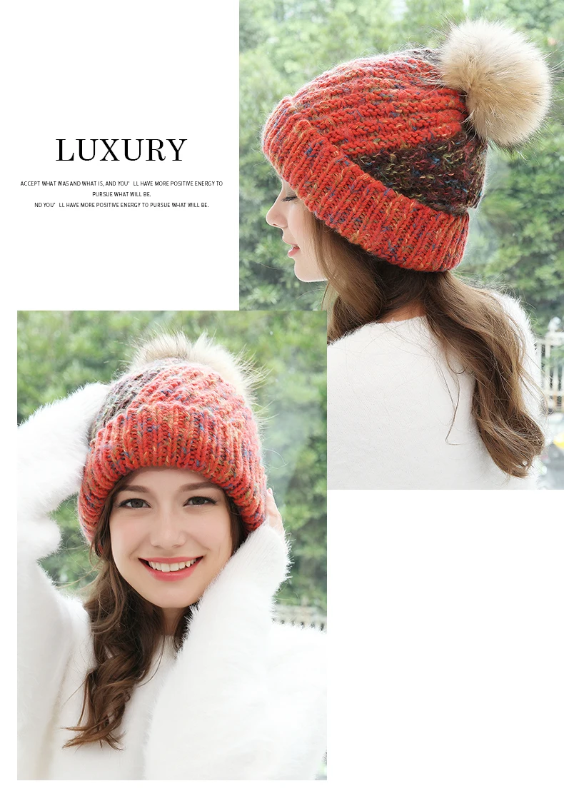 Charles Perra, женская шапка, Корейская версия, модная, теплая, ручная работа, вязаные шапки, элегантные, женские зимние шапки 4909
