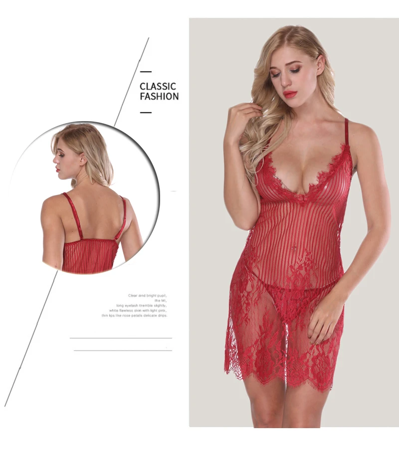 NINGMI Full Slip Sexy Lingerie Set Lounges Hot Erotic Underwear Lace Baby Doll Underskirt Women Deep V Neck Petticoat Mini Dress NINGMI Full Slip Sexy Lingerie Set Lounges Hot Erotic Underwear Lace Baby Doll Underskirt Women Deep V Neck Petticoat Mini Dress