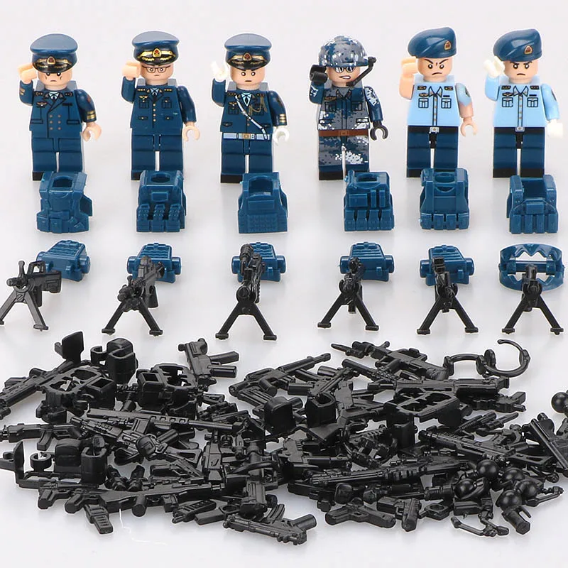 

New LegoINGlys Military Minifigure Series Army SWAT Air Eagle Soldier Specia Force Building Blocks Bricks Toys Children Gifts