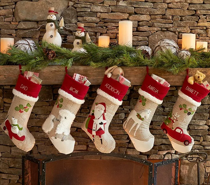 personalized christmas stockings embroider