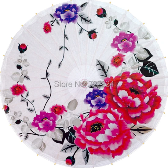 

Free shipping chinese handmade oiled paper umbrella peony pattern waterproof parasol decoration decoration props dance umbrella
