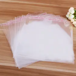Прозрачный самоклеящийся ювелирный пакет самозапечатывающийся небольшие полиэтиленовые пакеты для конфет упаковка многоразовая