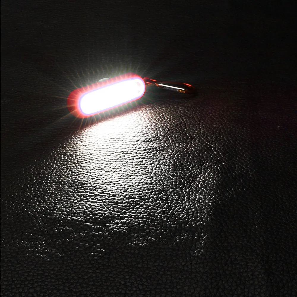 1 xпереносной COB светодиодный вспышка светильник Карабин брелок фонарь для кемпинга для походов фонарь Gift11.7