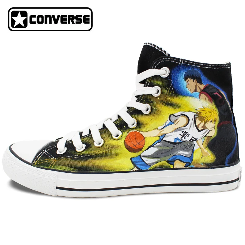 Prix pour Anime Chaussures Homme Femme de Basket-Ball de Kuroko Converse All Star Custom Design Peint À La Main High Top Toile Sneakers Hommes Femmes Prix pour Anime Chaussures Homme Femme de Basket-Ball de Kuroko Converse All Star Custom Design Peint À La Main High Top Toile Sneakers Hommes Femmes