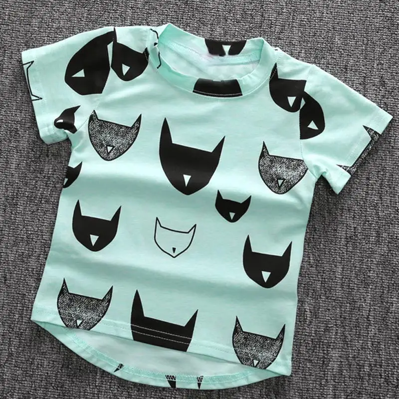 Boys-T-shirt-Bat-Printed-Cotton-Short-Sleeve-Tops-Childrens-Clothing-BM88-2