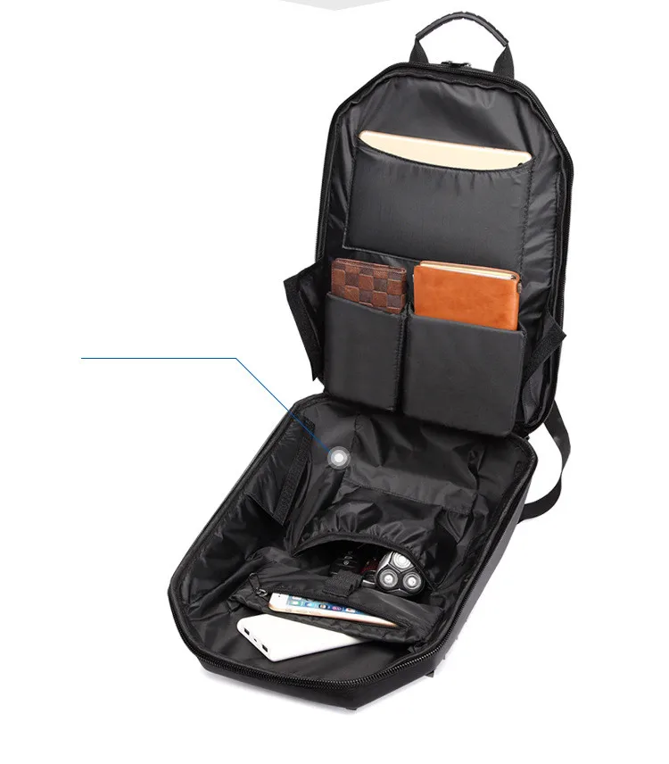 Рюкзак ozuko для мужчин 15,6 "Ноутбук модные заклепки рюкзаки школьная сумка для подростка дорожная Сумка водонепроницаемая сумка для женщин
