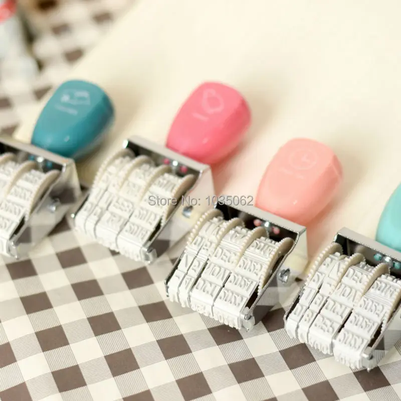 year month daily time stamp, planner DIY seal accessories fashion