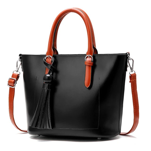 SFG HOUSE Casual Women PU Leather Tote Bags Girls Crossbody Messenger ...