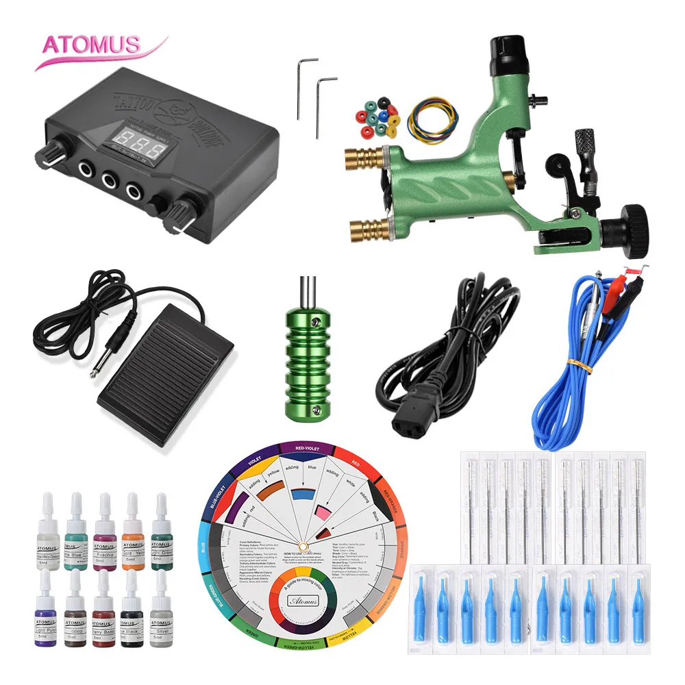 

Rotary Tattoo Machine Kits Rotativas Starter Set Ensemble A Tatouer Professionnelle Nueva Llega Suplies Tatuajes Kit Maquina Set