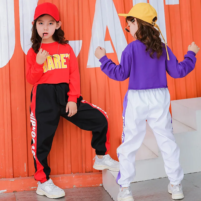 Kids clothes girls Set 2019 8 to 12 Years hip hop dance costumes kids jazz cheerleader costume kids tracksuit for girl 140 130  (11)