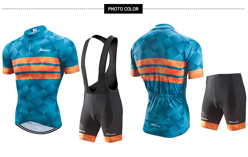 Phtxolue Мужская одежда для велоспорта, набор велосипедной одежды, дышащая одежда для велоспорта с защитой от ультрафиолета/комплекты из Джерси с коротким рукавом для велоспорта