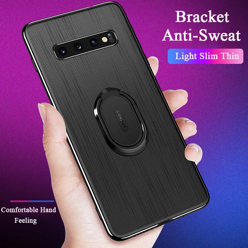 

For Samsung Galaxy S10 lite s10lite s 10 Finger Ring Case Luxury Cloth Skin Magnetic Cover For Samsung S10 plus s10plus s10e
