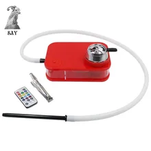 SY акриловый кальян набор кальян со светодиодный светильник держатель угля кальян со шлангом контейнер для воды аксессуары для трубок