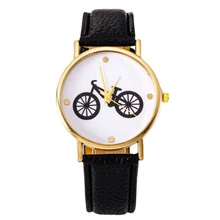 Informal Ladies Watches Cartoon Bicycle Belt Clock Sample Desk Quartz Watch Girls New Arrival Wrist Watch Enterprise Watches