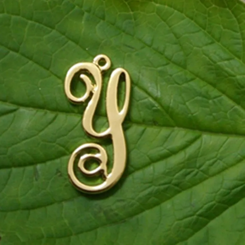 Personalized Letter Y pendant Handmade Necklace Custom 26 letters