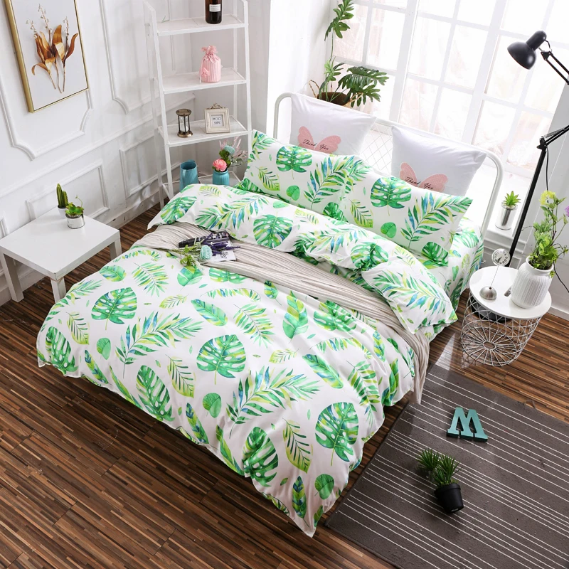 Ot Sale Stars Bedding Set Superfine Fiber Winter Thickening Bed Linens 3/4pcs Duvet Cover Pastoral Sheet | Дом и сад