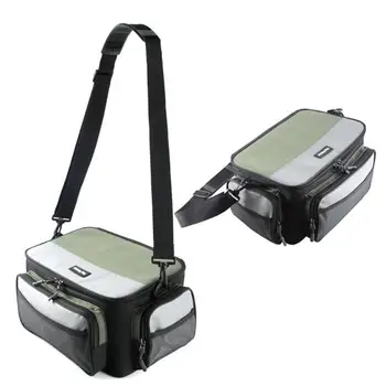 

Waterproof Fishing Tackle Bag Case Lure Boxes Shoulder Strap Pockets Collapsible Fish Tackle Storage Bag