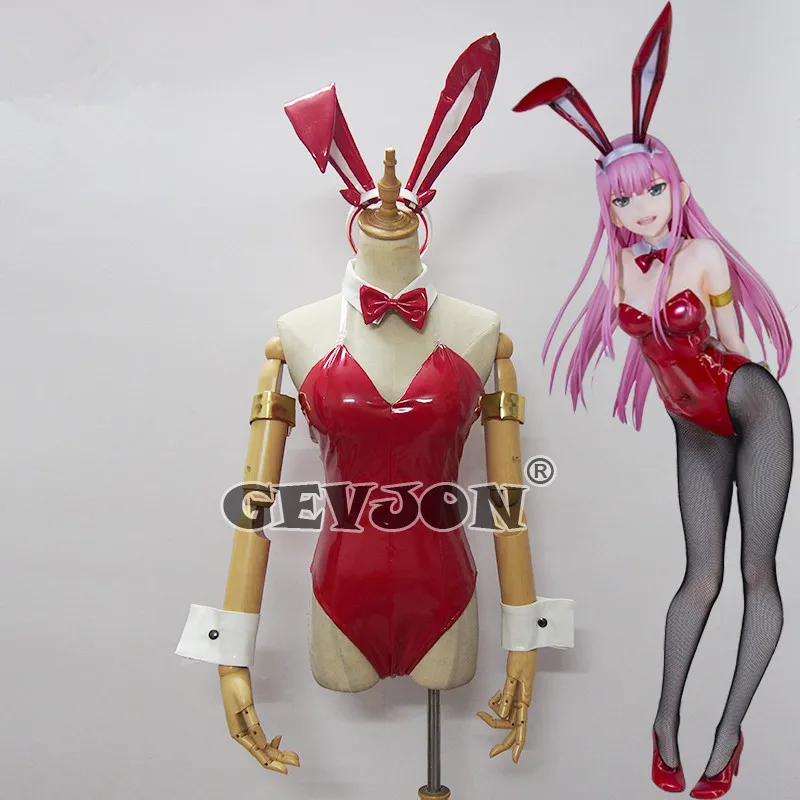 Костюм для косплея из аниме Дарлинг в Фране костюм Zero two bunny girl 02 набор сексуальных