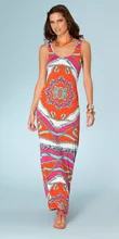 Limited New Silk Dresses Winter Dress Fashion Sleeveless Vest Dress Mopping The Floor Print Slim Elastic Knitted One-piece