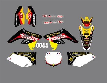 

4 Styles Motorcycle Graphic Dirt Bike Sticker kit DECALS STICKERS FOR SUZUKI RMZ250 2007 2008 2009