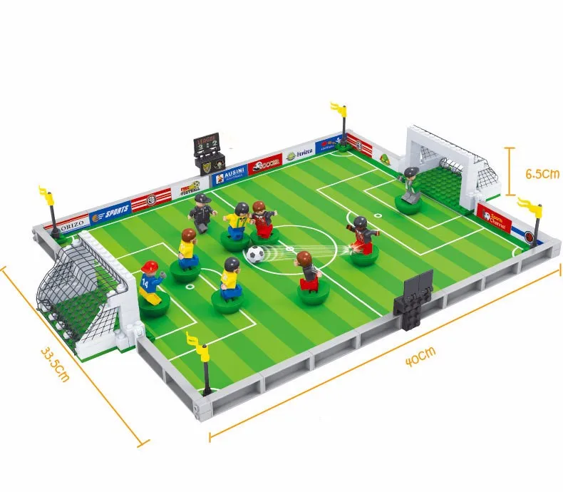 Серия Fit City football 200 Наборы с футбольными мини-фигурами 251 шт. Конструкторы строительные игрушки для детей Ausini 25590 подарки