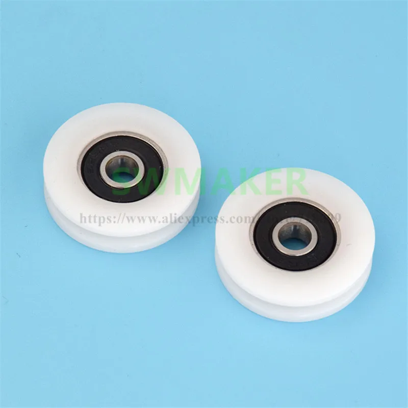 1pcs-5-26-7mm-625ZZ-wrapped-2-5mm-over-wire-guide-wheel-nylon-plastic-groove-wheel