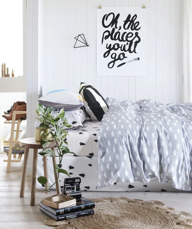 new arrived extra wide fabric width 235cm bedding textile new rain printed soft baby bedding