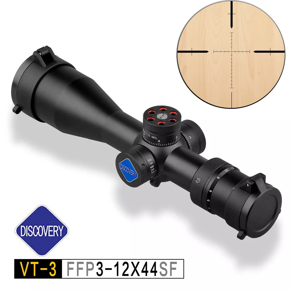 New Optic Sight Scope Discovery VT 3 3 12x44SF FFP Chasse