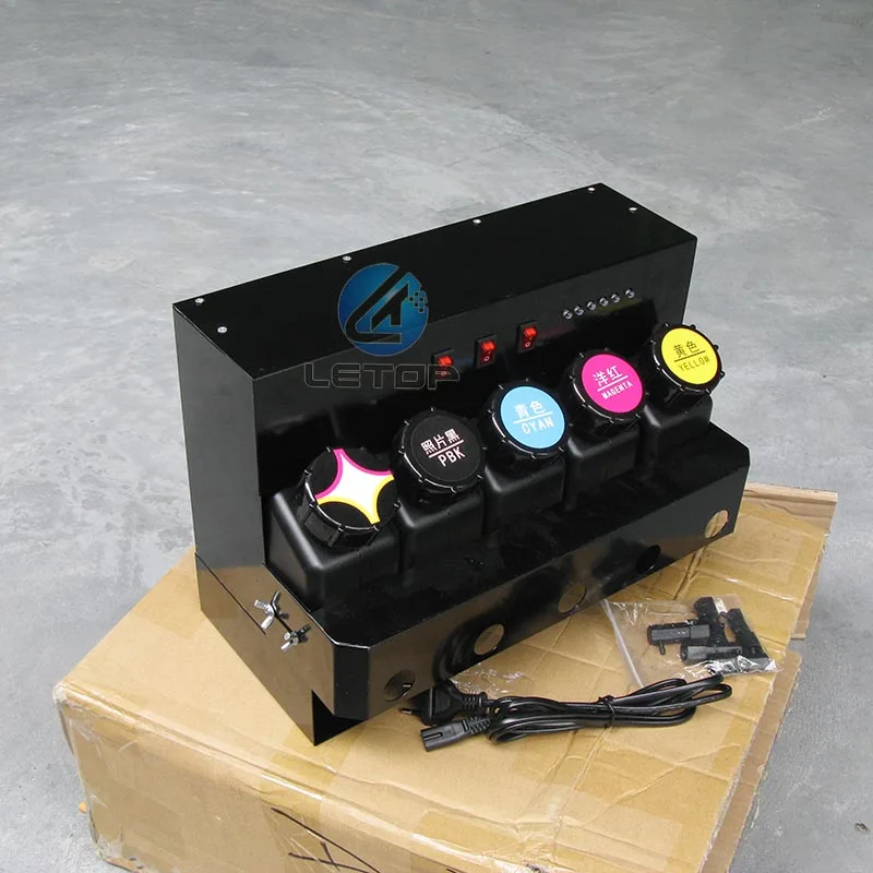 الحبر العرض نظام CMYK طابعة UV خرطوشة حبر مع ضجة