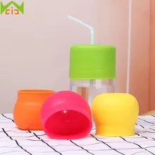 WCIC прочные антипролитые силиконовые крышки для кружек растягивающиеся герметичные соломенные чашки для сушки молока стеклянные крышки для детей