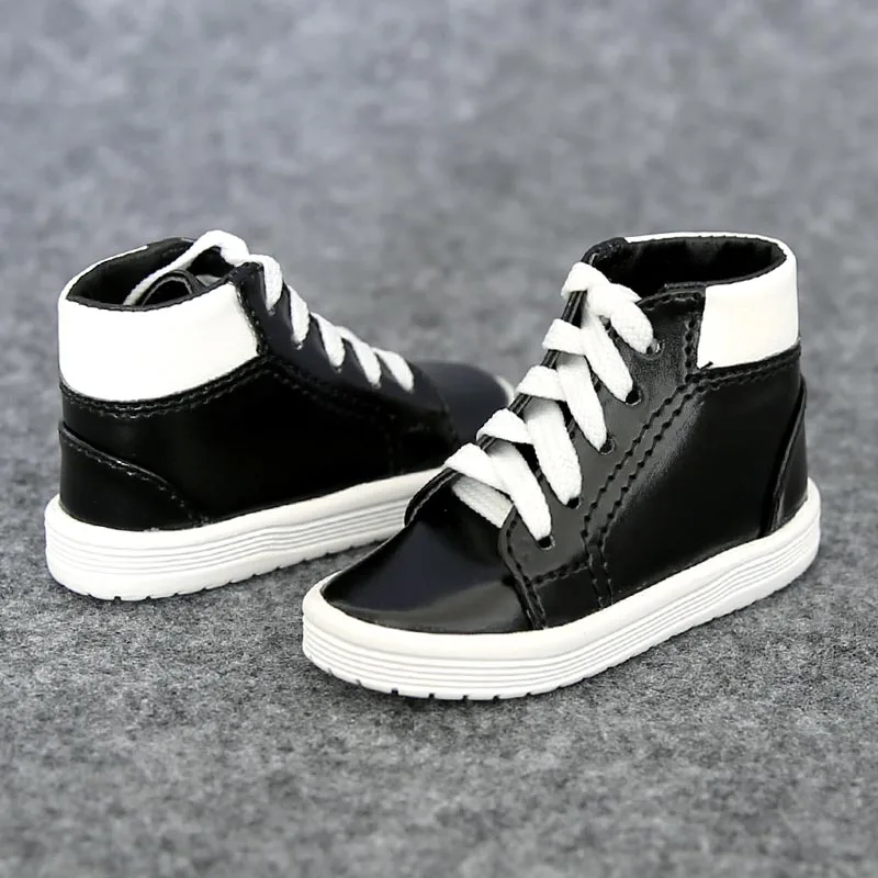 1 пара SD BJD Dolll аксессуары белый черный BJD обувь куклы 1/3 1/4 - Цвет: Black