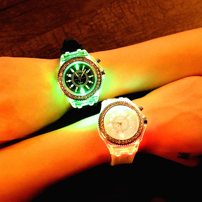 Relogio Feminino женские часы светодиодные цифровые часы Дети девушки мультфильм силиконовые наручные часы reloj mujer saat Montre Femme