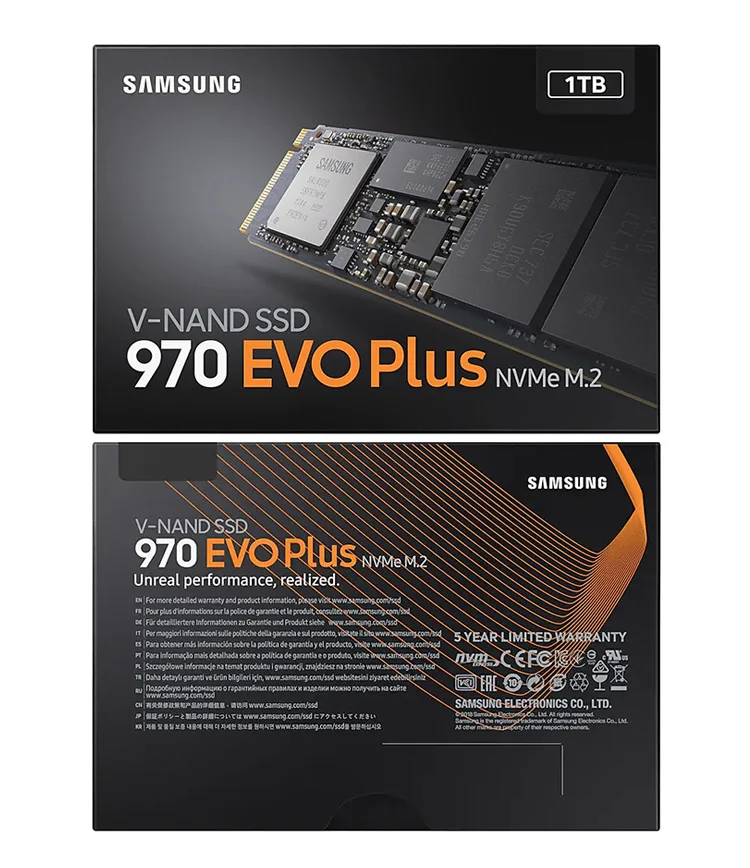 SAMSUNG SSD 1 ТБ 250 GB 500 GB 970 EVO плюс NVMe Internal Solid State Drive жесткий диск M.2 2280 TLC PCIe Gen 3,0x4, NVMe 1,3 SSD