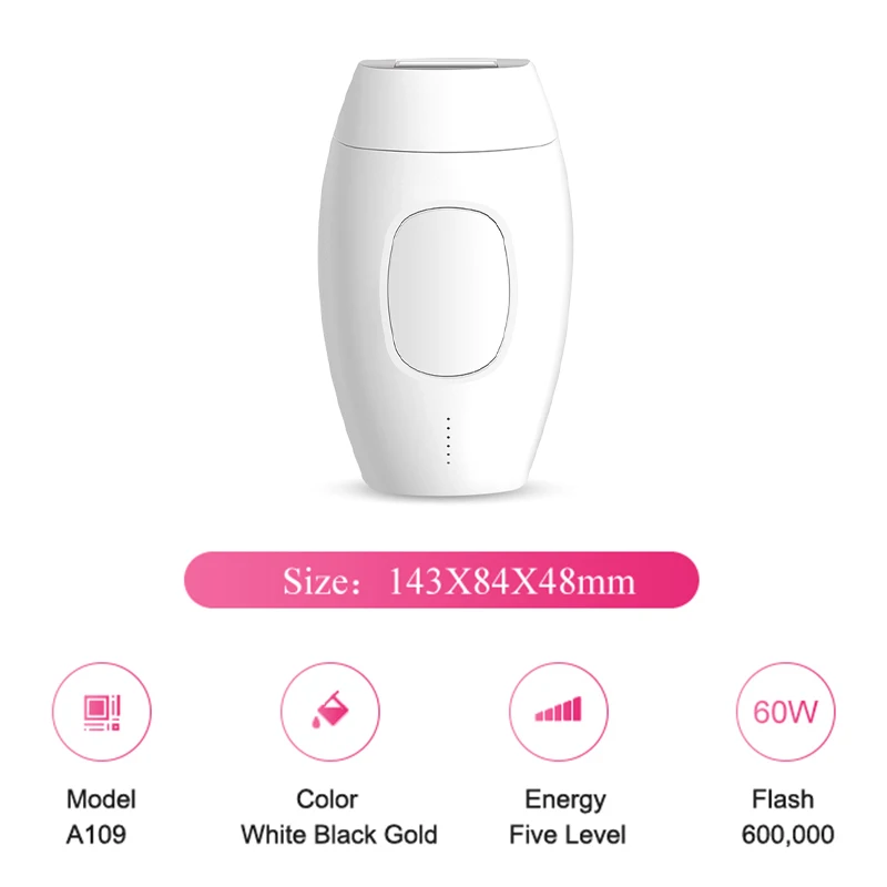 600000 Flash Professional Permanent IPL Epilator Laser Hair Removal Electric Photo Women Painless Threading Hair Remover Machine