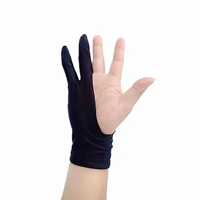 artist glove drawing 2 finger anti-fouling painting digital tablet writing glove Art Students 100pcs