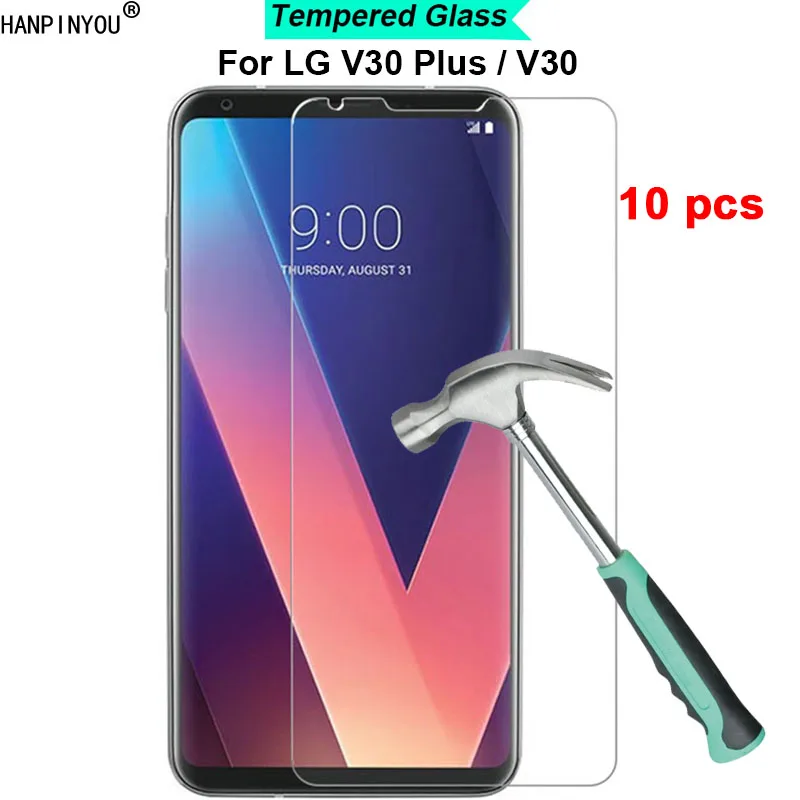 10 шт./лот для LG V30 V30S Plus ThinQ 6 0 дюйма твердость 9H 2.5D ультратонкая закаленная