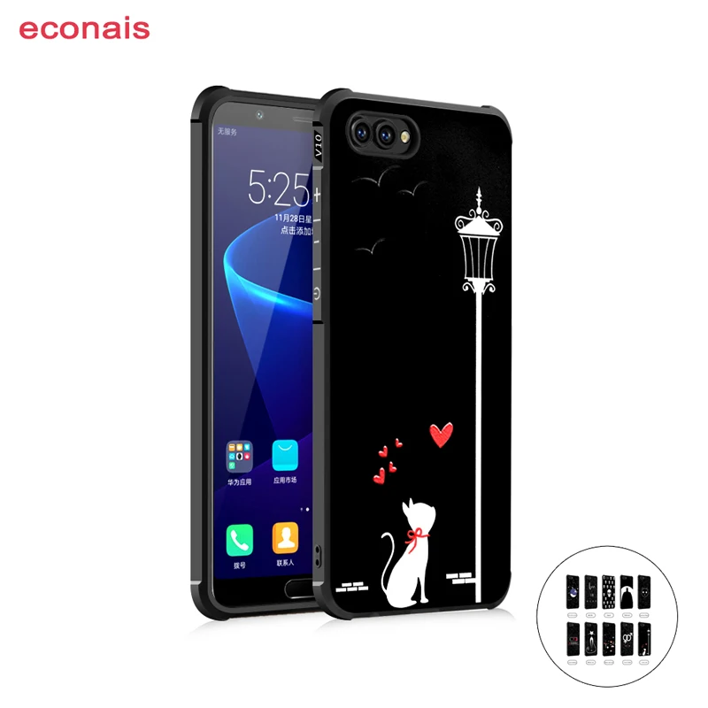 Econais новый мультфильм телефон чехол для Honor V8 V9 V10 Note8 Магия 9 8 Lite 7 5C 5X крышка fundas