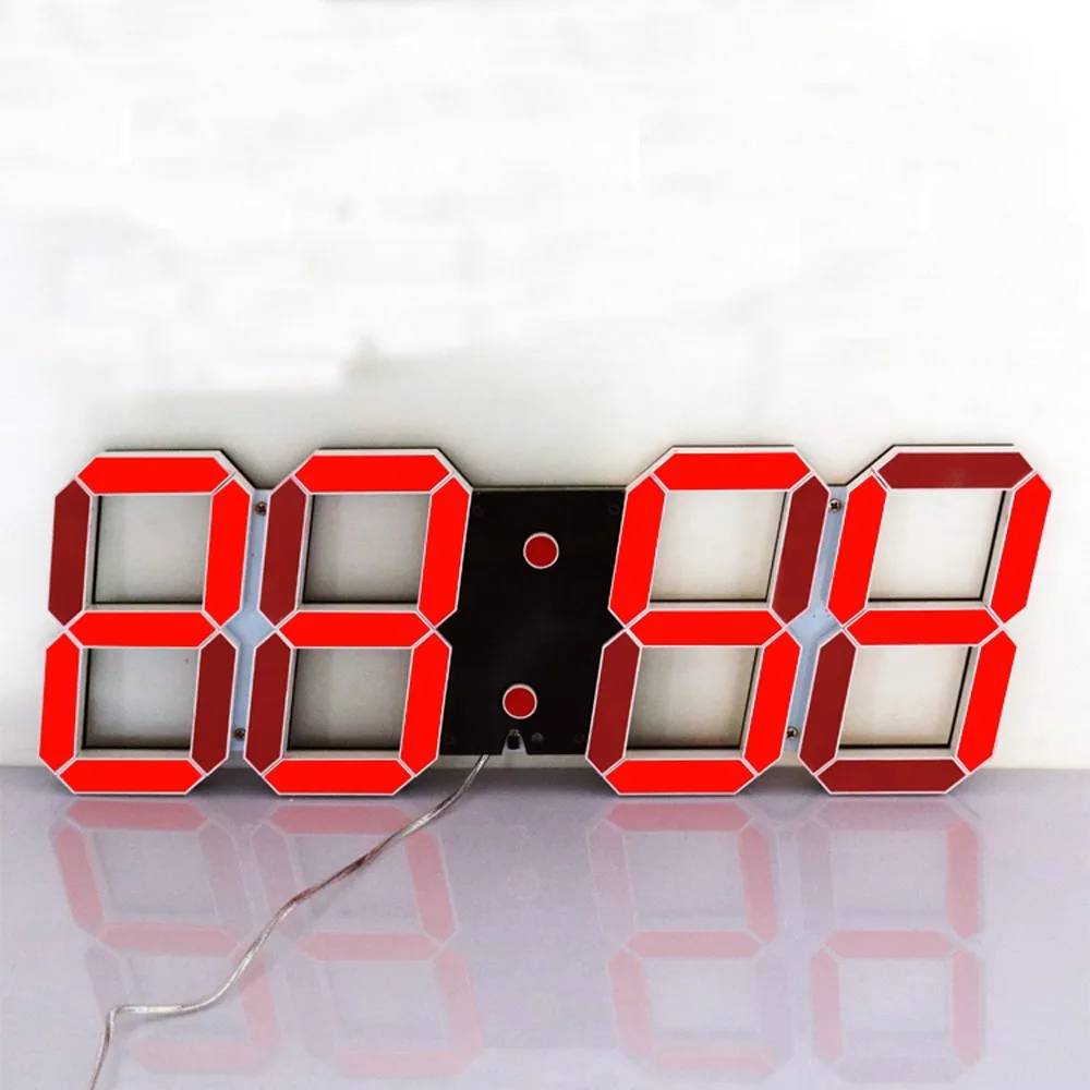 Super Large Digital Wall Clocks LED Alarm Clock Countdown Timer Remote