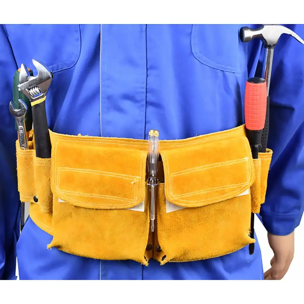 

2018 Leather Repair Kit Bag Pocket Hardware Tool Belt For High-Altitude Construction Worker Electrician