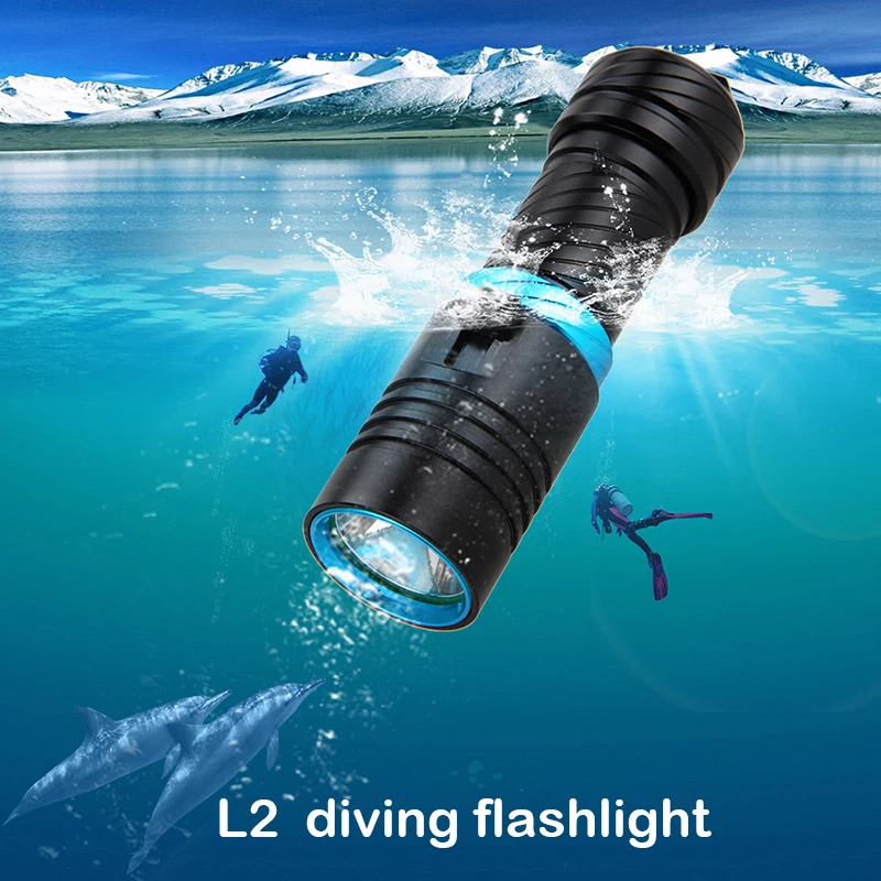 1000 lumens diving flashlight cree xml L2 torch high power adjustable