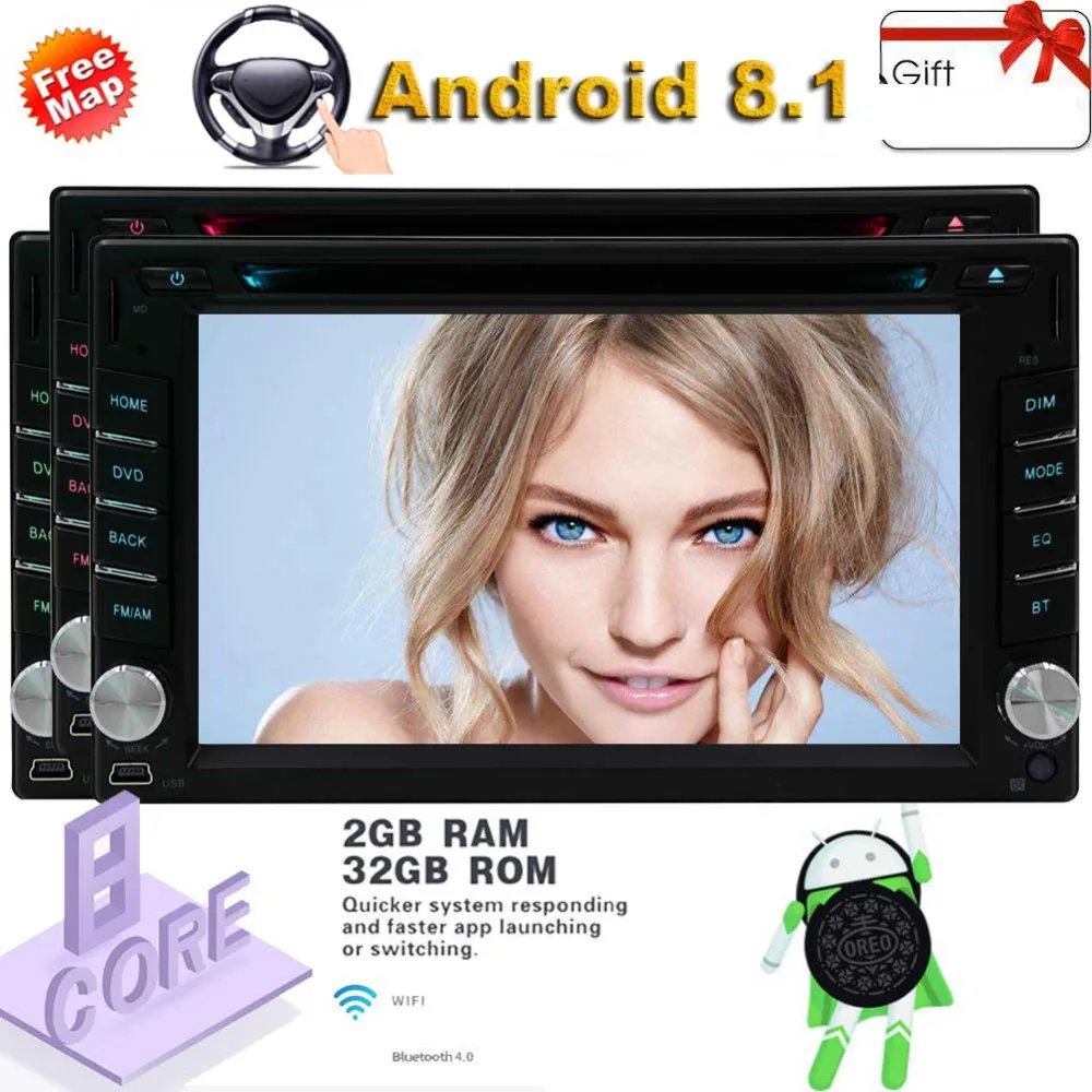 Car Stereo Radio Multi Touch Screen Octa Core Universal Car DVD CD