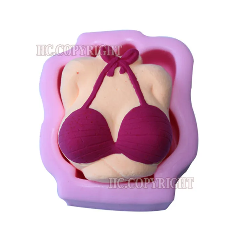 Новейшая сексуальная форма бикини в форме груди силиконовая форма для выпечки шоколадных конфет украшения торта DIY Плесень
