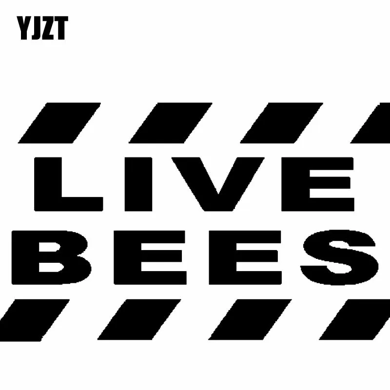 YJZT 15.2CM*9.2CM Live Bees Car Sticker Vinyl Decal Black/Silver C19-0101 | Автомобили и мотоциклы