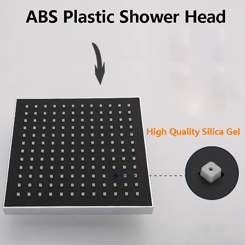 Хромированный набор душевых смесителей для ванной комнаты, настенное крепление, ABS, черный " насадка для душа, черный душ, ручной поворотный смеситель для ванной